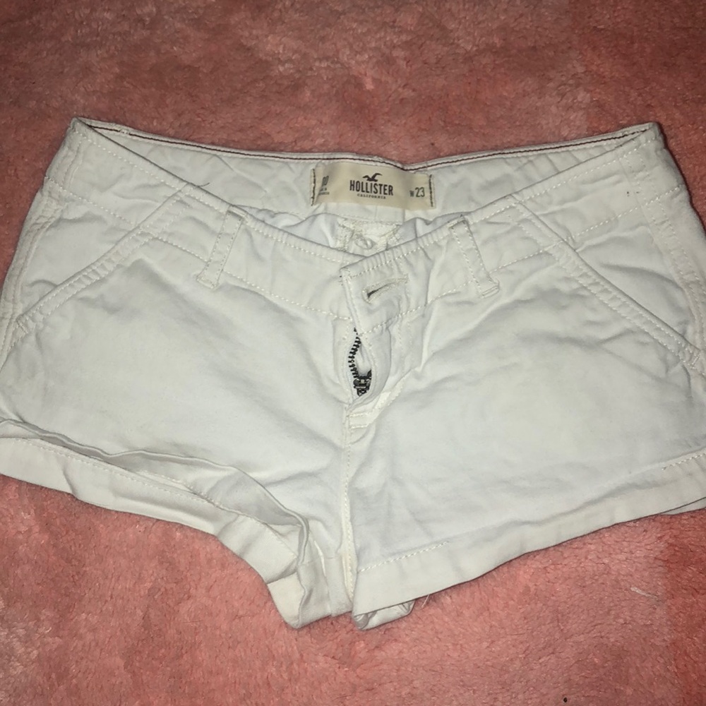 White khaki shorts